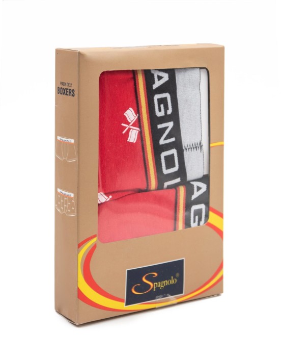 Pack boxers Spagnolo Boxers punto rojo 4