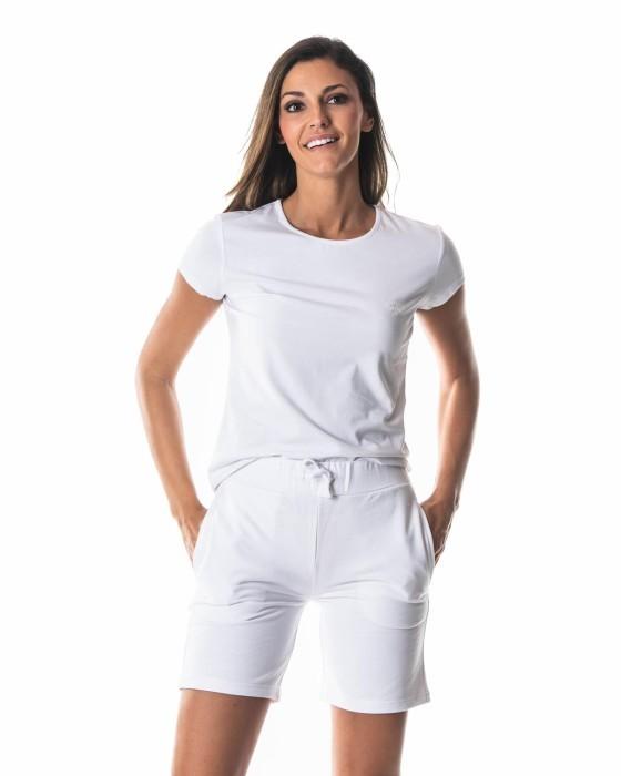 BERMUDA CONFORT 2709 LISO BLANCO Color BLANCO REF.: 000001 Talla XS