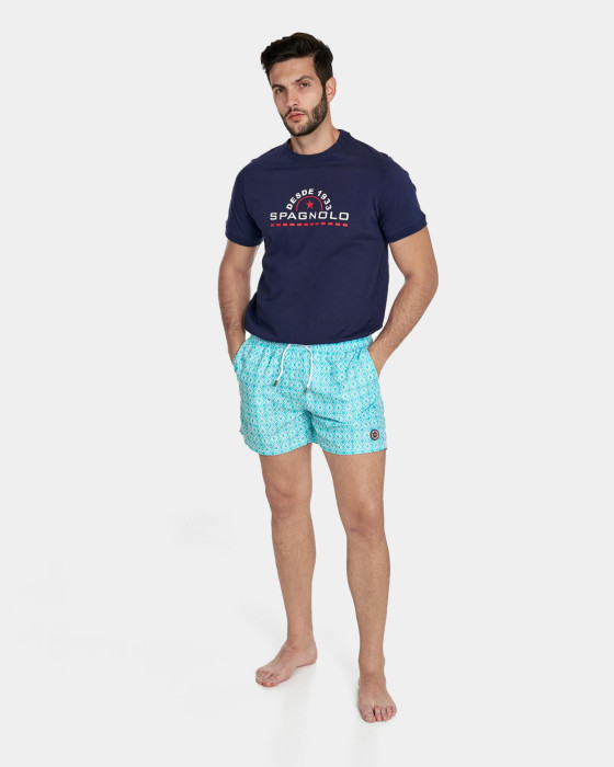 BANADOR ESTAMPADO AZUL