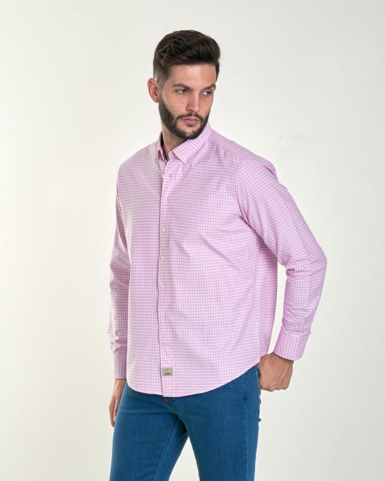 CM C BOTON OXF CUADROS SMART ROSA Color 000120 REF