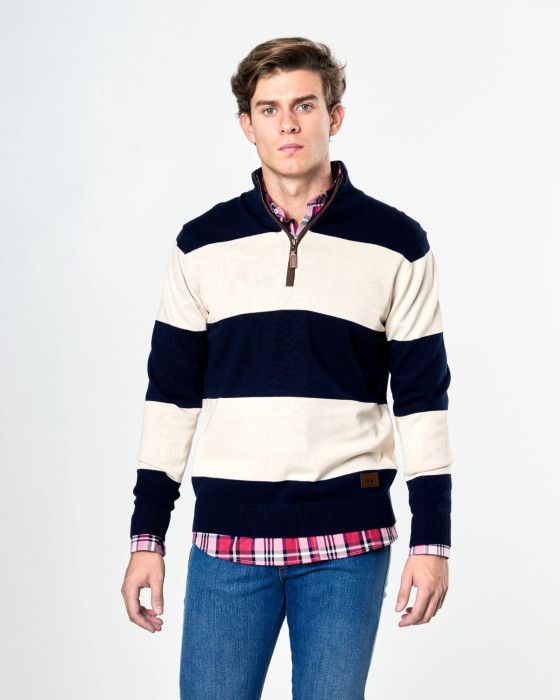 JERSEY PADEL RAYAS AZUL