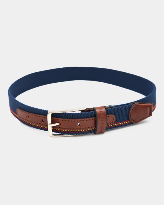 CINTURÓN TRENZADO PIEL MARINO Talla 110 Color AZUL MARINO REF.: 000069