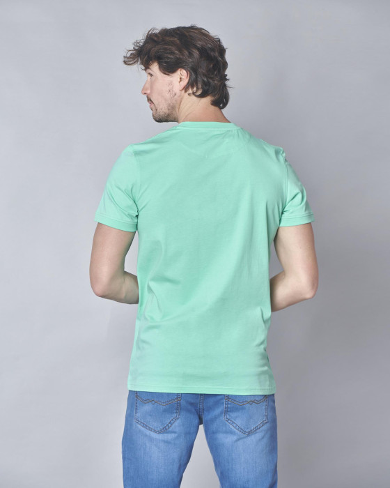 Camiseta de hombre Spagnolo denim verde agua 3
