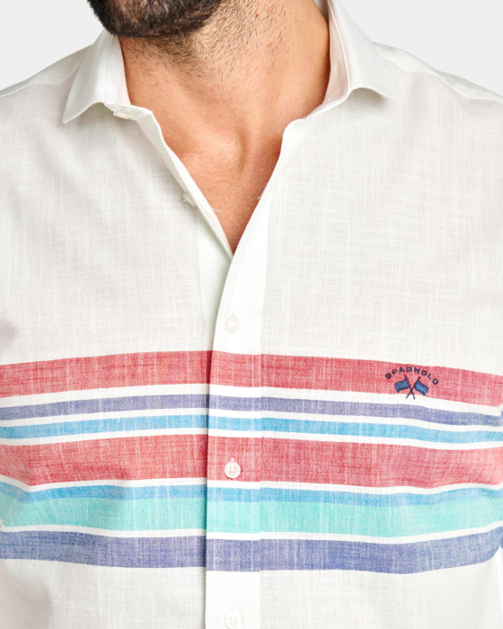 Camisa de hombre popelín Spagnolo Rayas smart colores 2