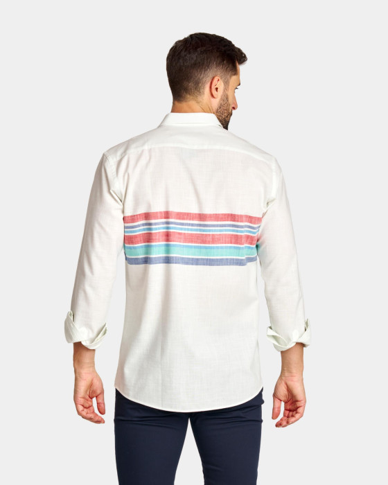 Camisa de hombre popelín Spagnolo Rayas smart colores 3