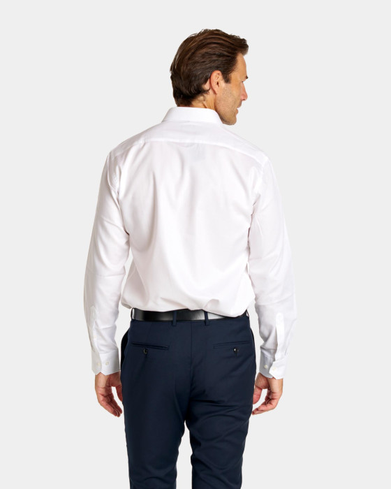 Camisa de hombre dobby Spagnolo Platinum smart blanco 3