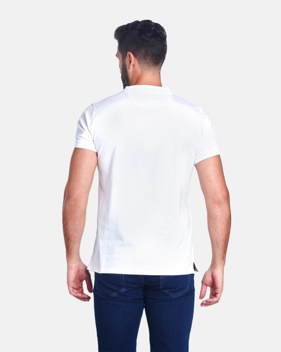 Camiseta de hombre Spagnolo punto bandera blanco 3