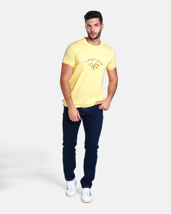 Camiseta de hombre Spagnolo punto bandera vainilla 4