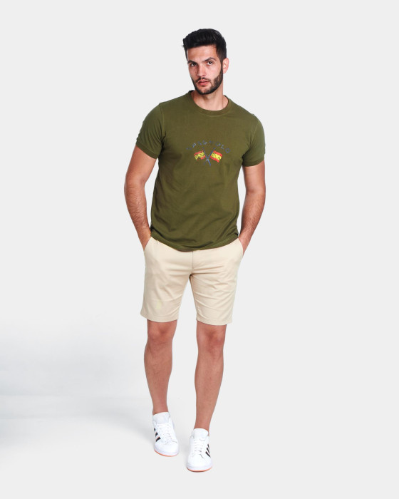 Camiseta de hombre Spagnolo punto bandera verde oliva 4