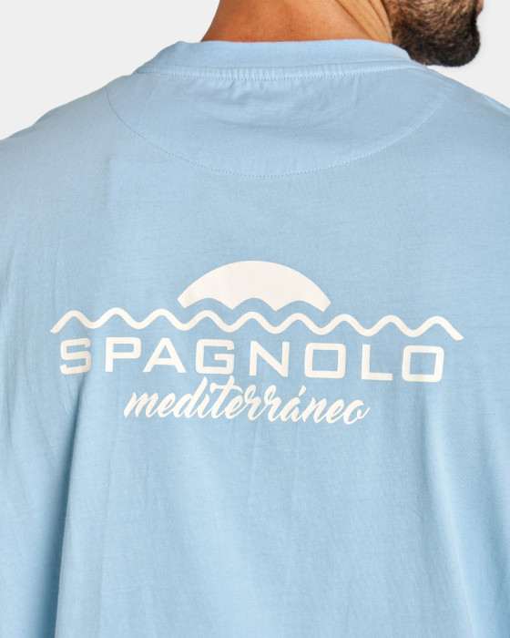 Camiseta de hombre Spagnolo Spagnolo mediterráneo celeste 2