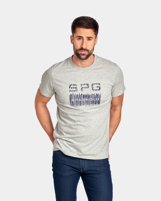 Camiseta de Spagnolo Hombre spg gris 1
