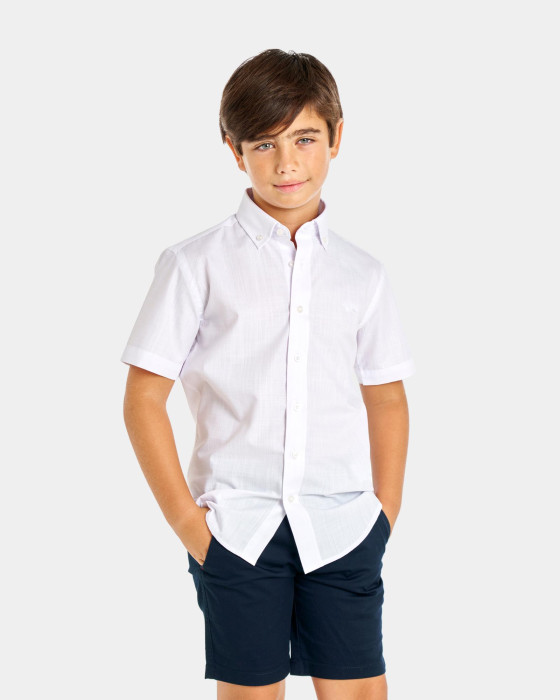 Camisa de Spagnolo Niño semihilo blanco 1
