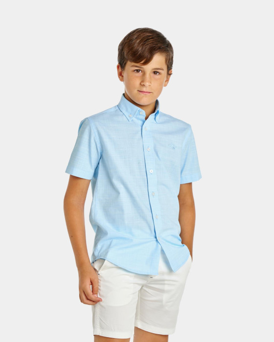 Camisa de Spagnolo Niño semihilo azul 1