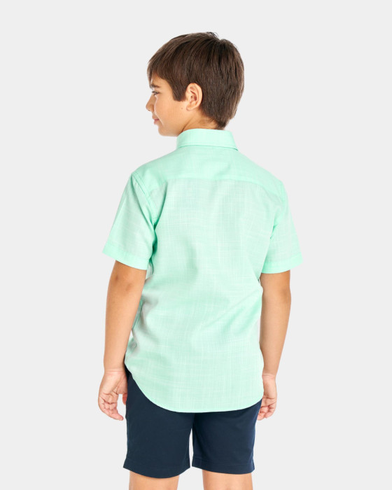 Camisa de niño Spagnolo Semihilo verde agua 3