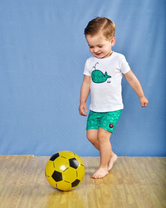 Set camiseta Spagnolo Bañador ballena verde 1