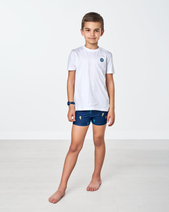 Camiseta de niño Spagnolo Punto sello blanco 4