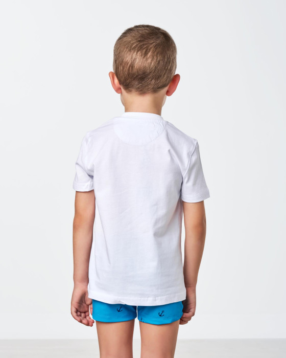 Camiseta de niño Spagnolo Punto spg blanco 3