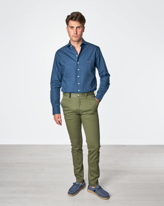 Pantalon cuadros verde hombre hotsell