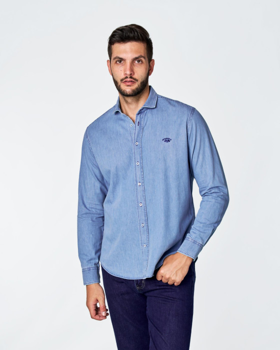 CAMISA DENIM AZUL