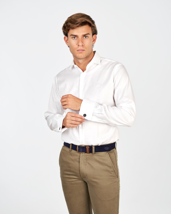 CAMISA VESTIR SMART COLECCIÓN PLATINIUM BLANCO