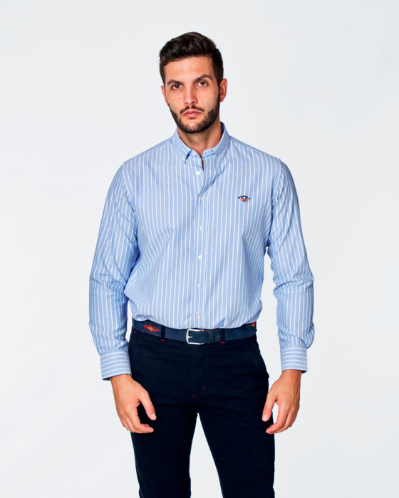 CAMISA OXFORD ESTAMPADO...
