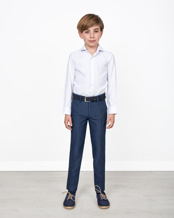 PANTALÓN TRAJE DE NIÑO ESTRUCTURA MARINO Talla 04 Color AZUL MARINO  000069