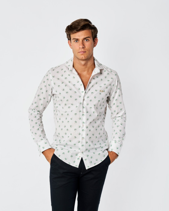 Camisa estampado palmeras