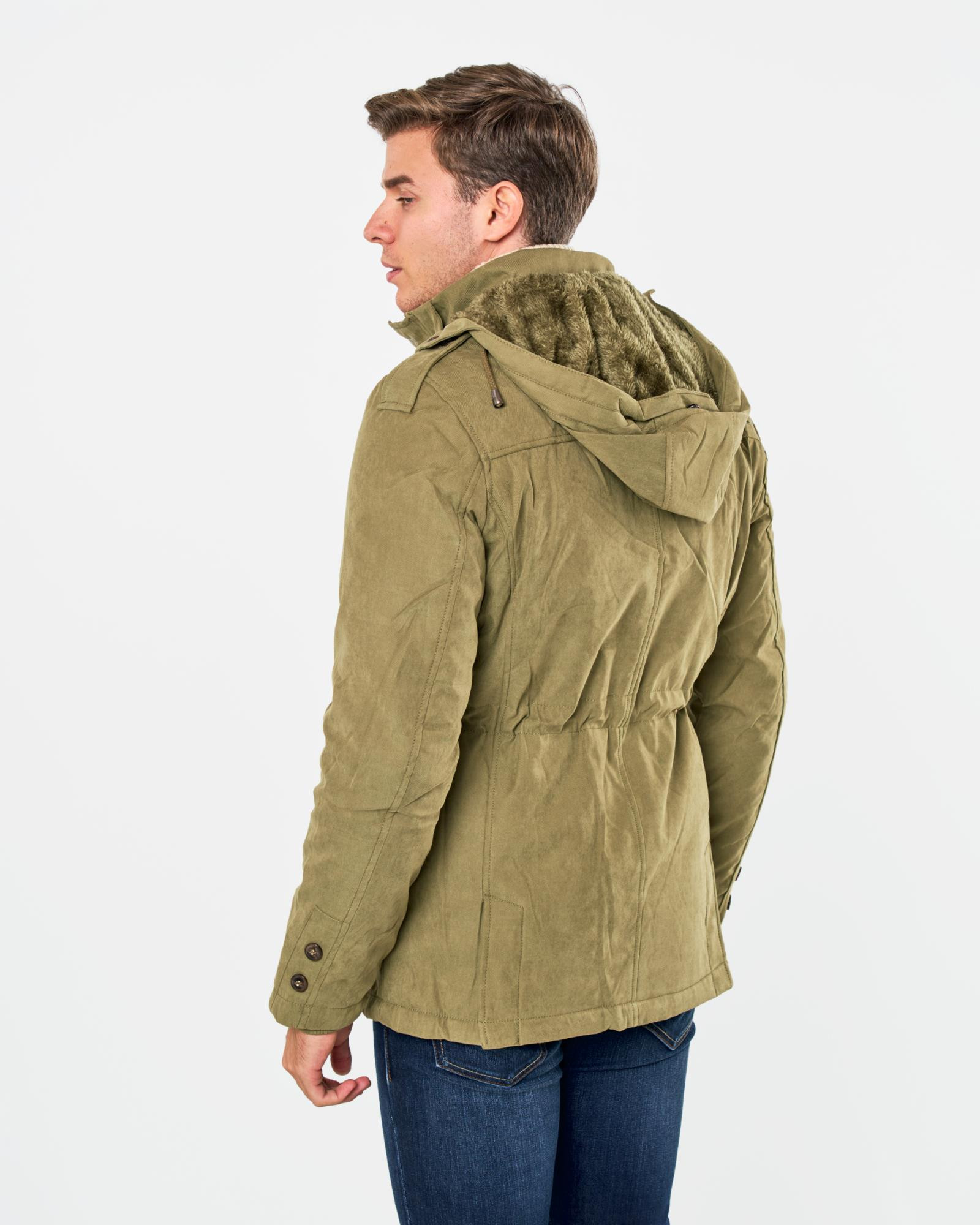 Parka verde oliva outlet hombre