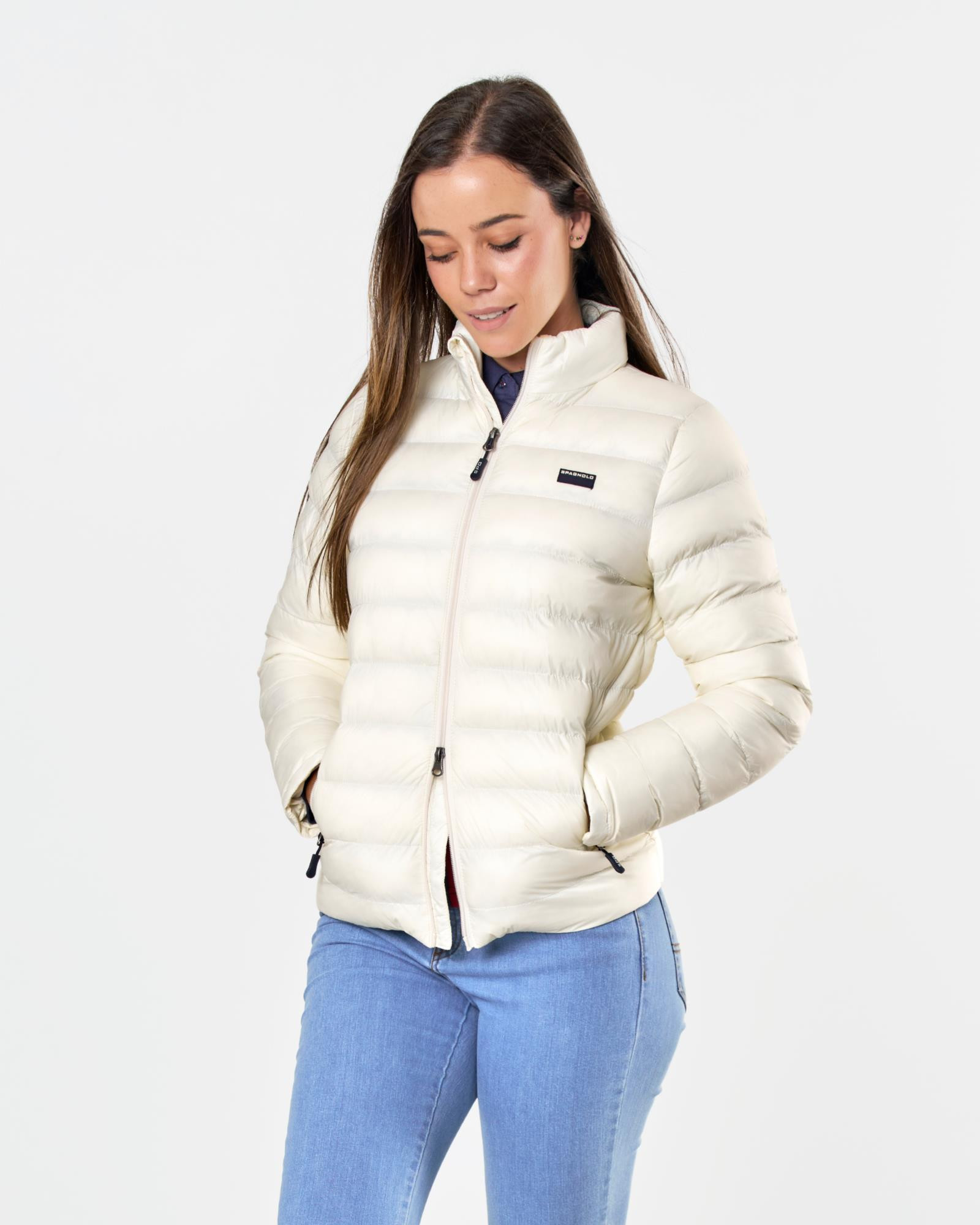 Cazadora beige mujer online