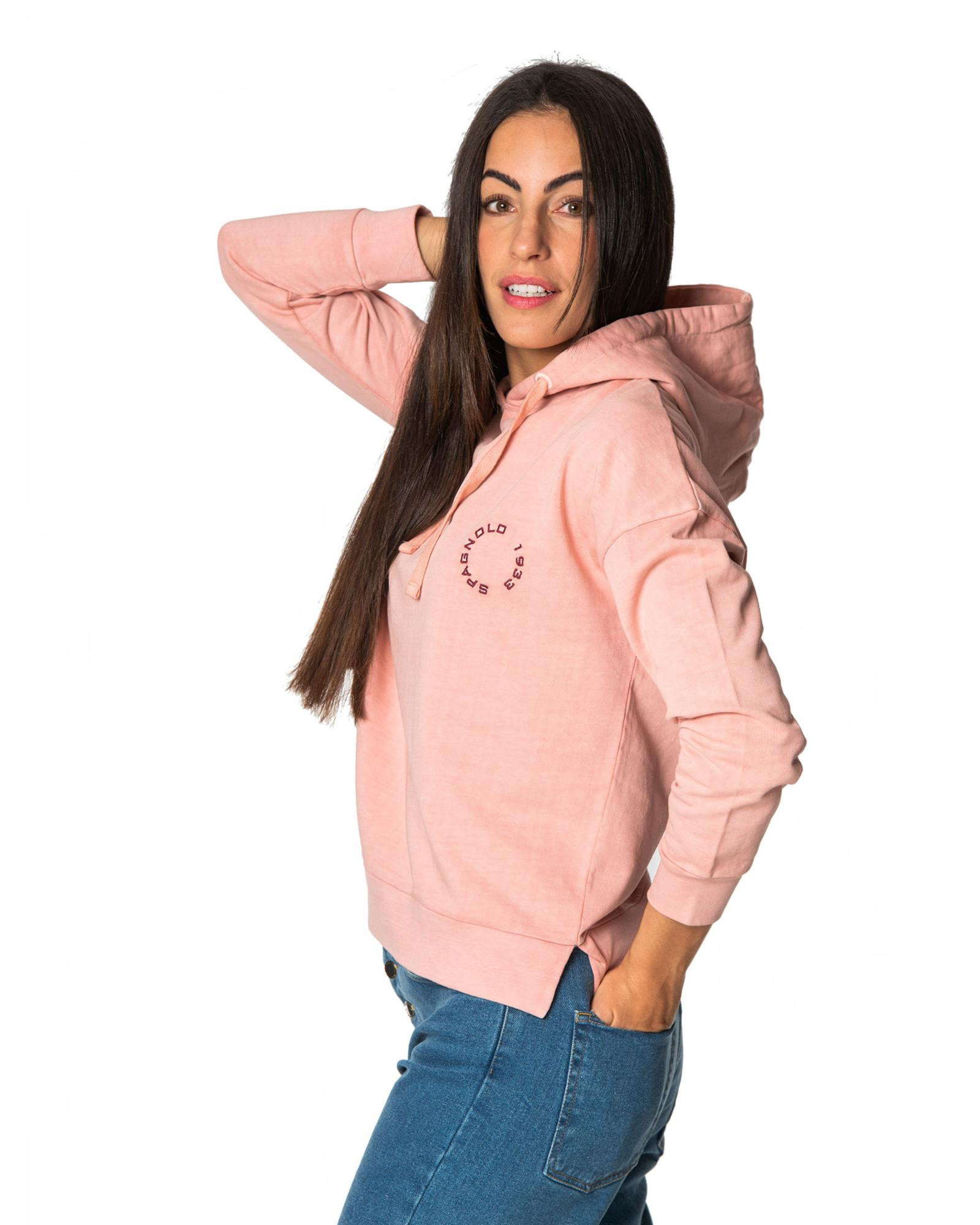 SUDADERA CAPUCHA LISA TP ROSA Talla M Color 000022 REF. 000022