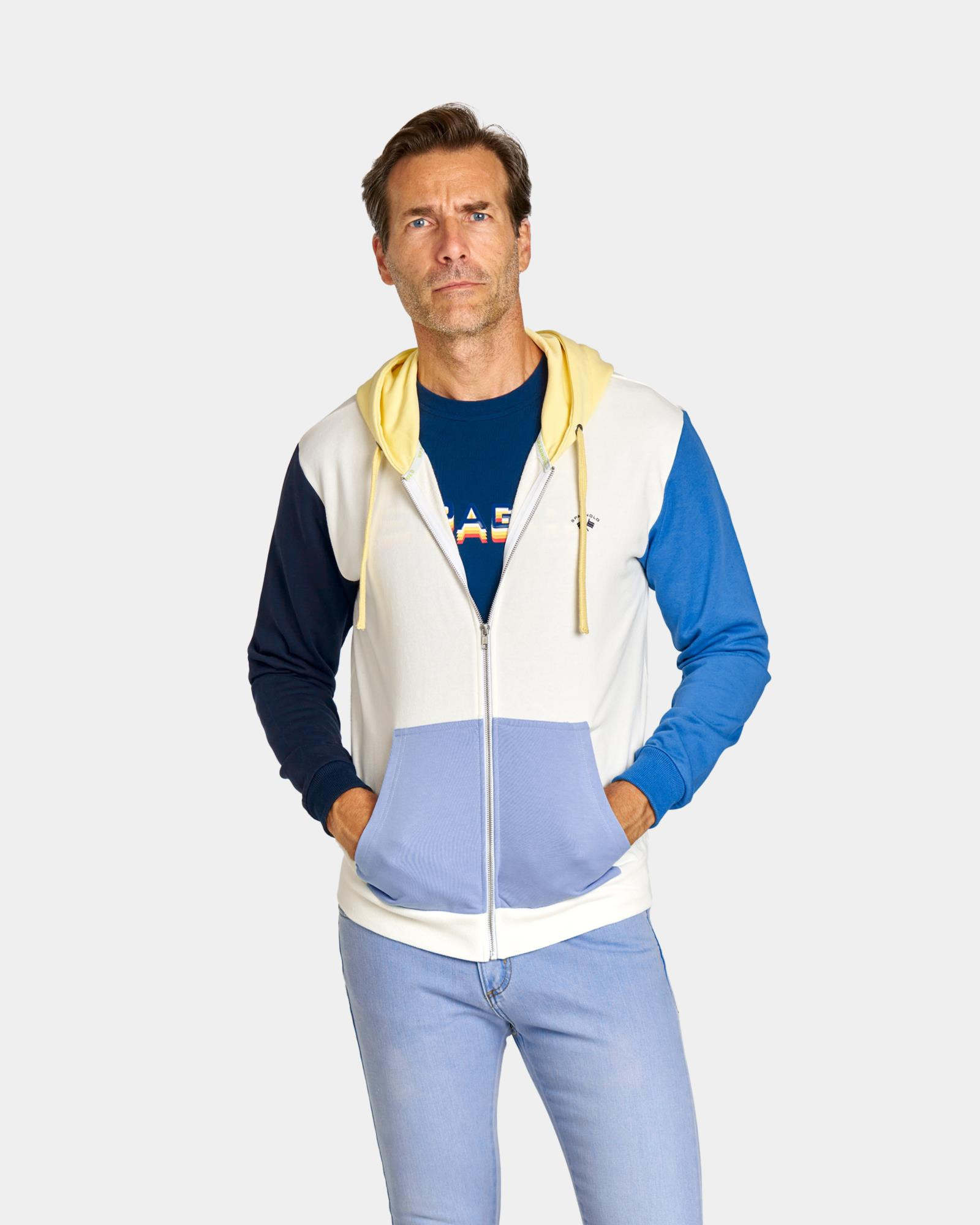 SUDADERA DE HOMBRE ABIERTA MULTICOLOR Talla XL Color 016931 REF. 016931