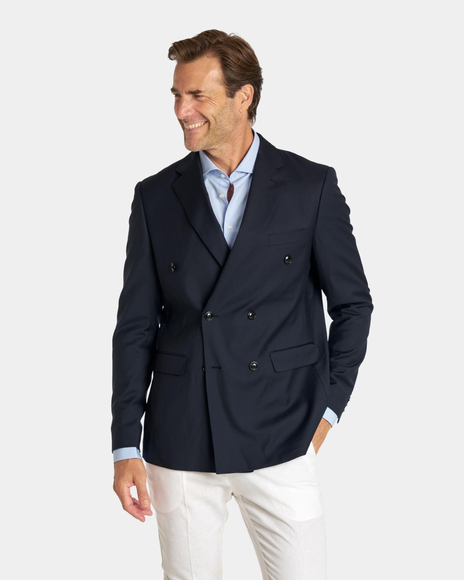 Chaqueta cruzada hombre clearance