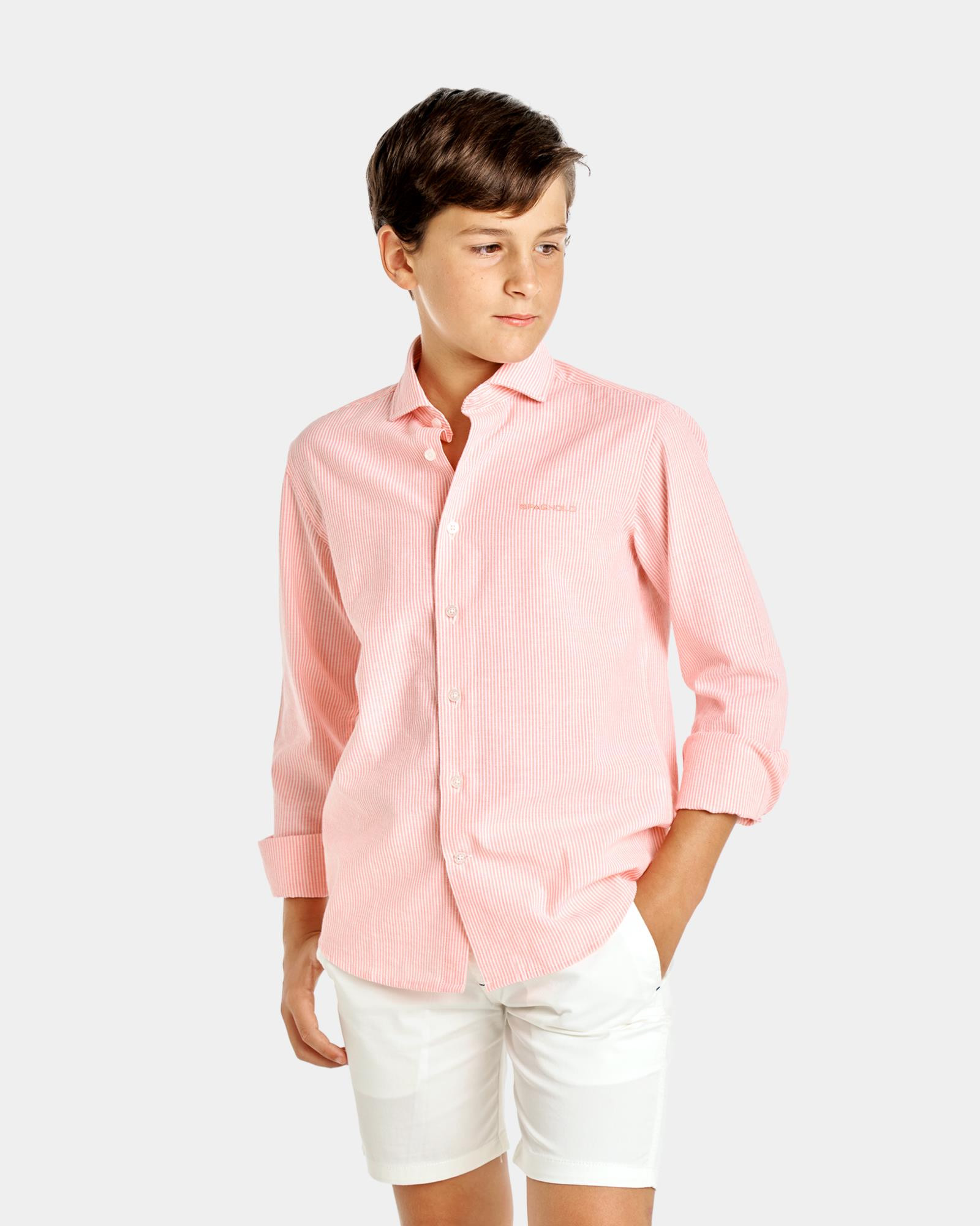 Camisas color salmon para hombre sales
