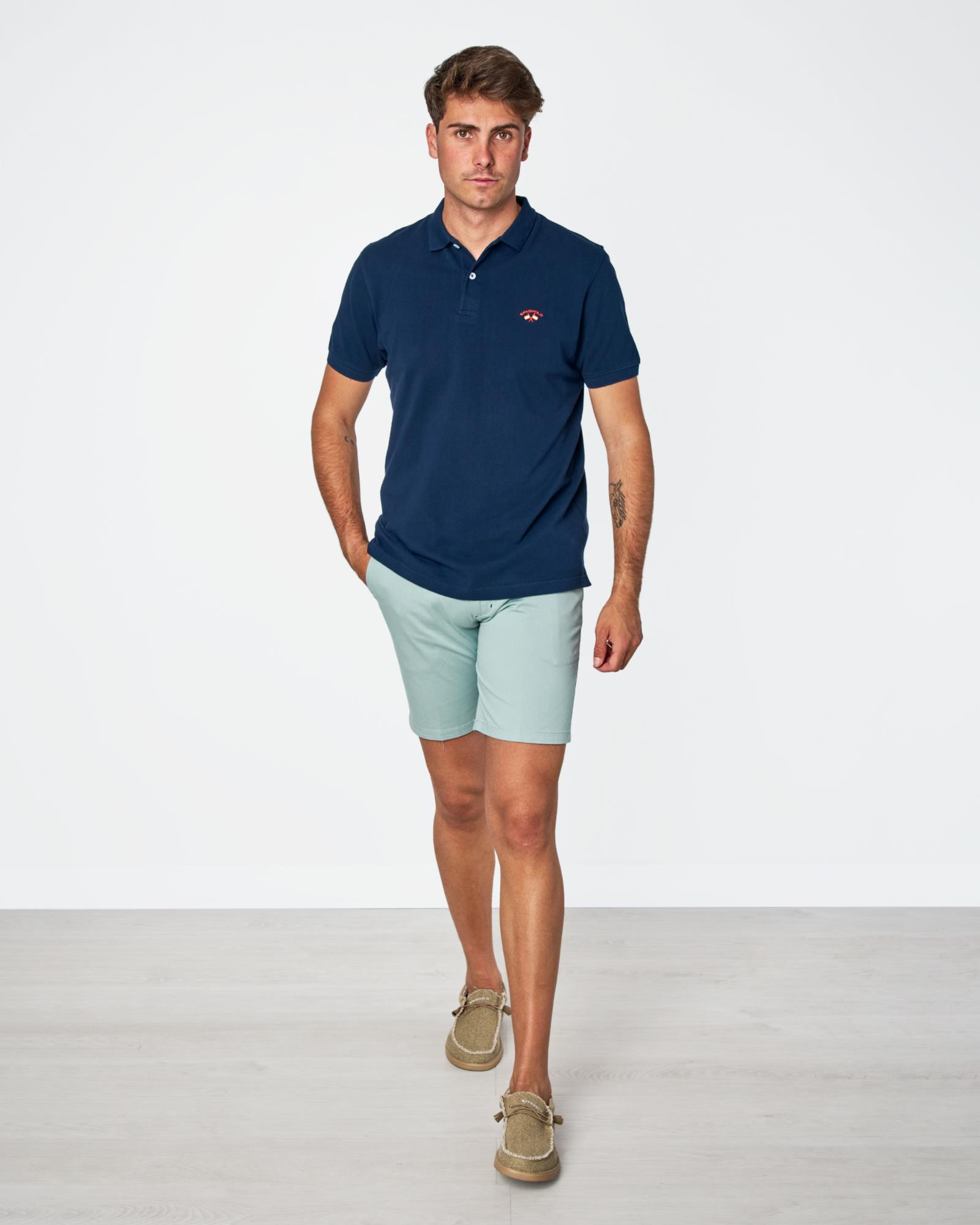 Bermuda Chino Verde Agua para Hombre Spagnolo Color 000072 REF. 000072 Talla 38