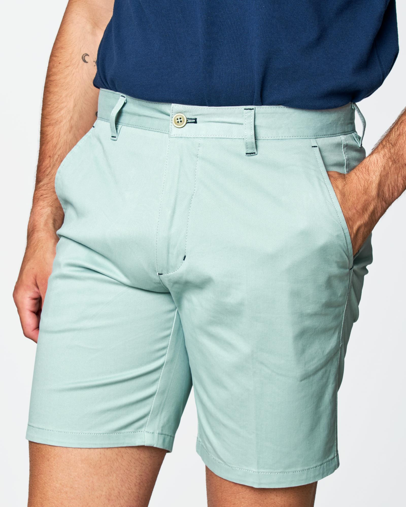 Bermuda Chino Verde Agua para Hombre Spagnolo Color 000072 REF. 000072 Talla 38