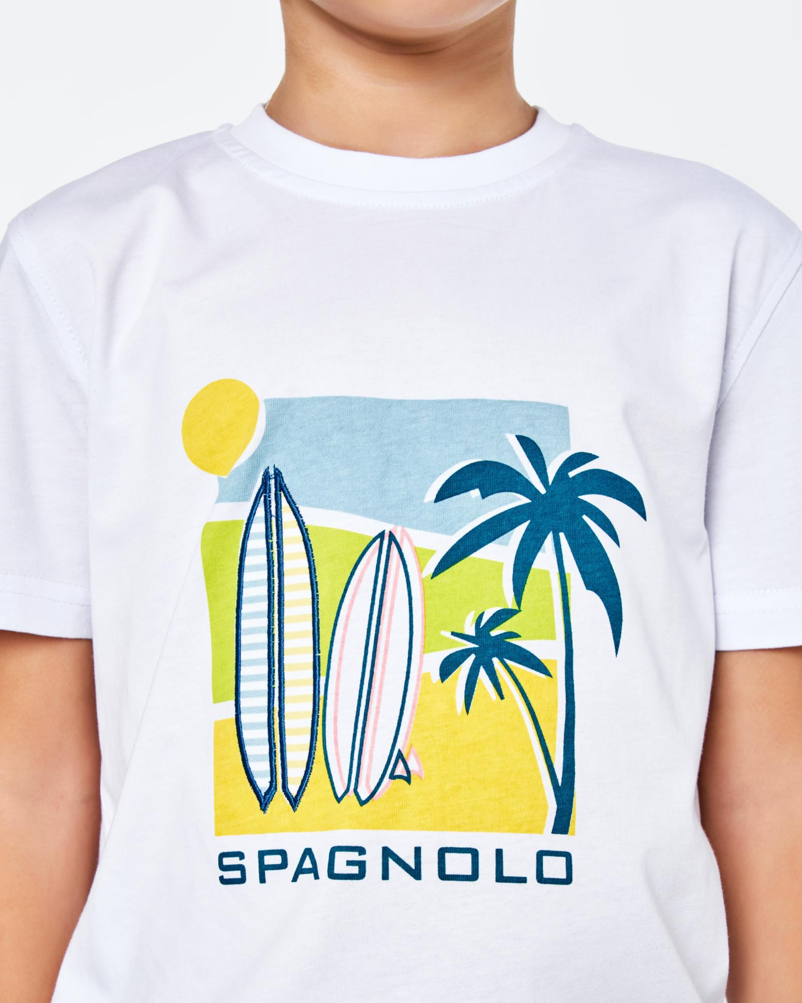 CAMISETA DE NINO PUNTO SURF BLANCO Color 000001 REF. 000001 Talla 02