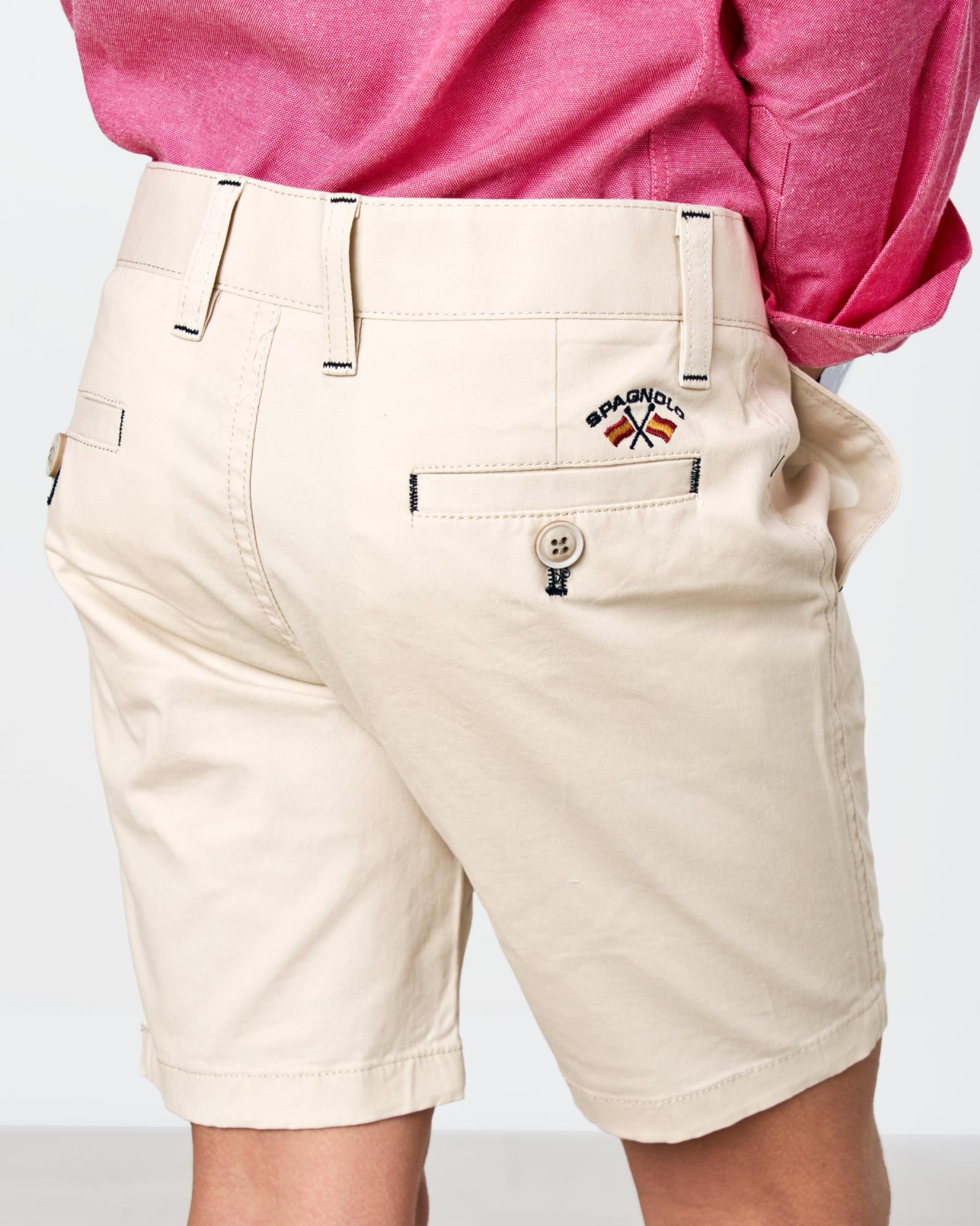 BERMUDA DE NINO GABARDINA BEIGE