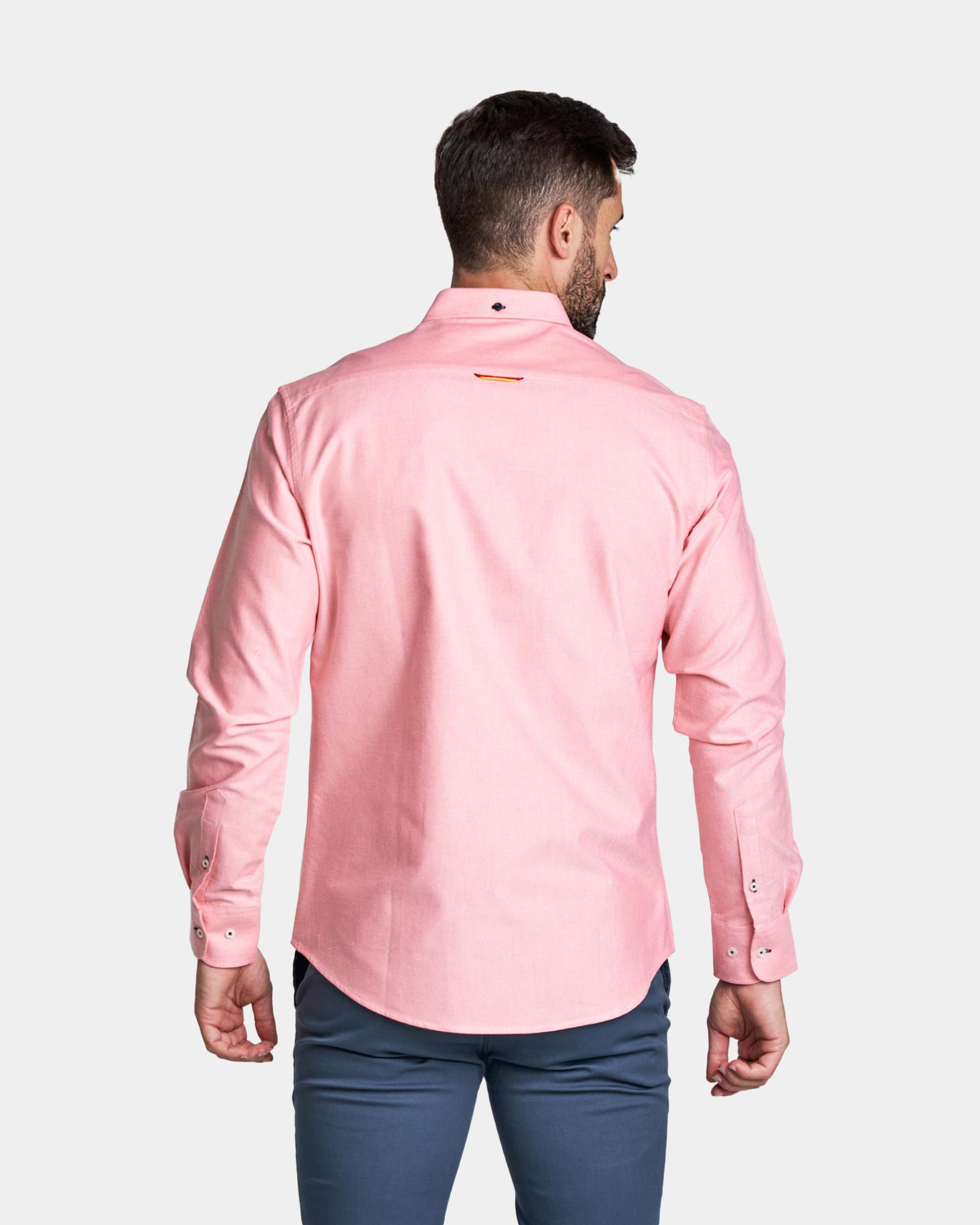 Camisa salmon hombre store