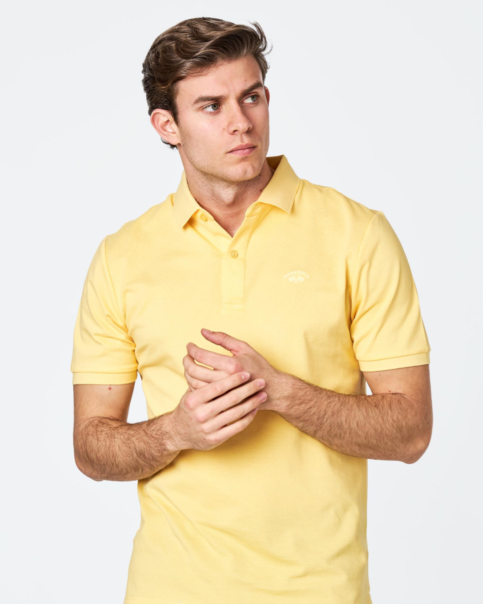 Polo amarillo hombre shop