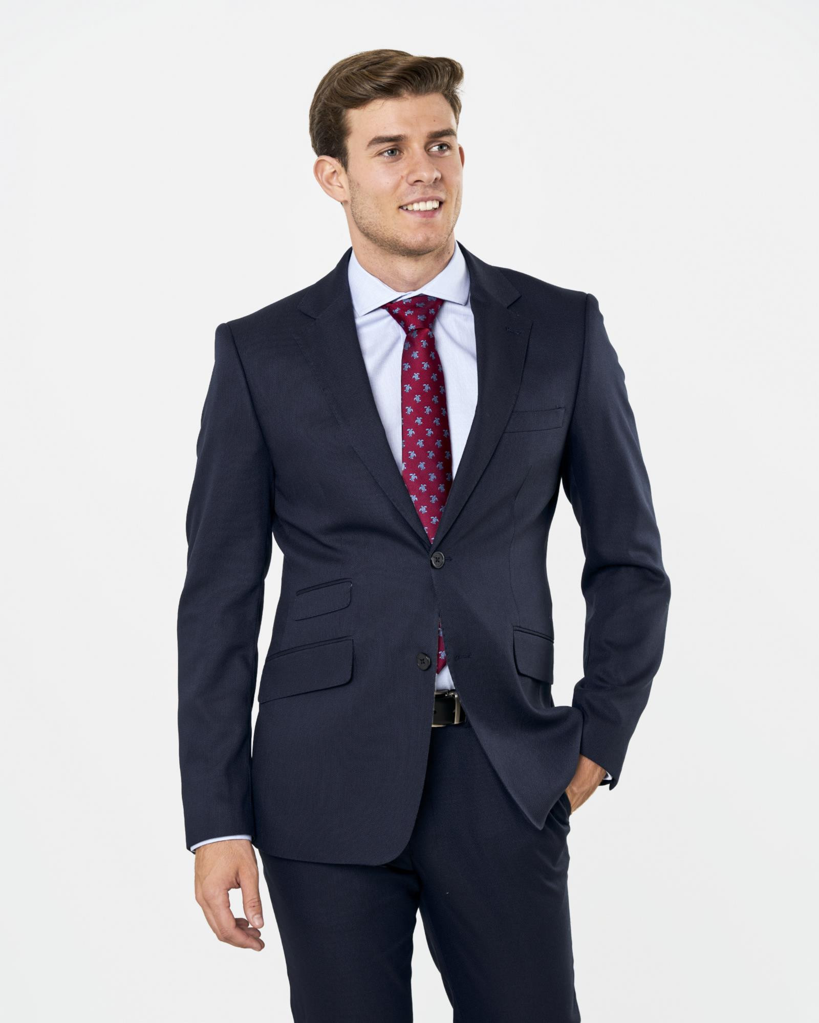 Compra Americana traje slim azul en SPAGNOLO Talla 50 Color AZUL MARINO REF. 000069