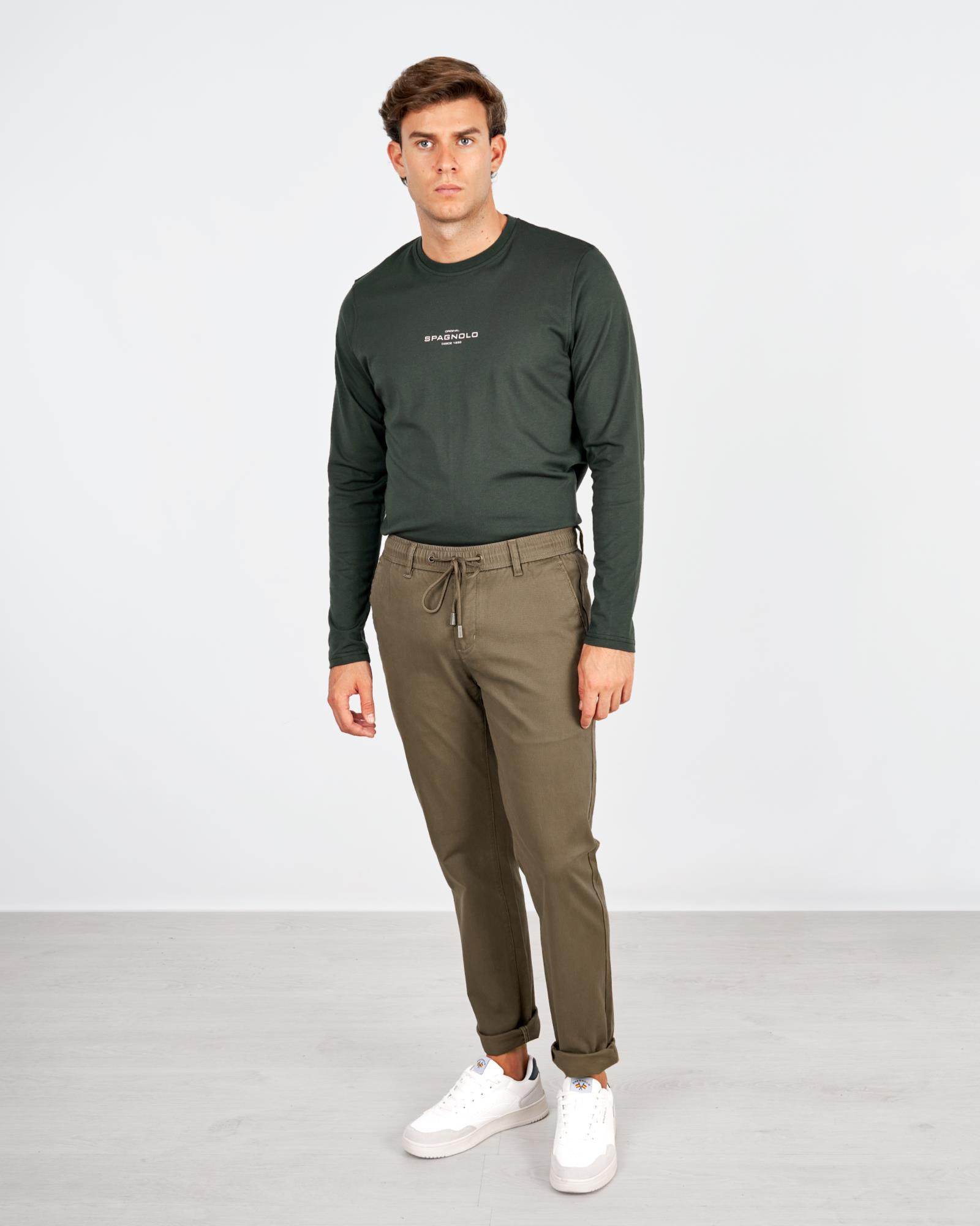PANTALON CHINO JOGGER Talla 38 Color VERDE REF. 000079